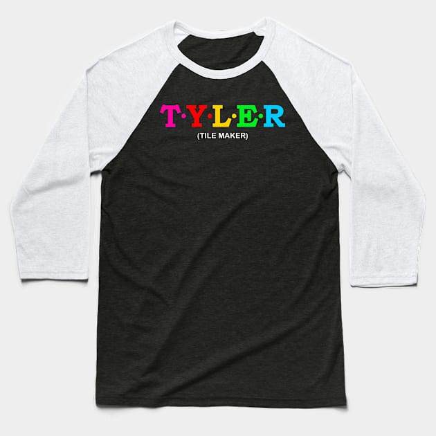 Tyler - Tile Maker. Baseball T-Shirt by Koolstudio